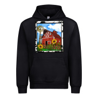 Black rustic western barn olivia Urban Hoodie - OliviaCreatesArt
