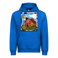 Cobalt rustic western barn olivia Urban Hoodie - OliviaCreatesArt