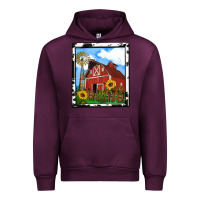 Mauve Wine rustic western barn olivia Urban Hoodie - OliviaCreatesArt