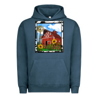 Pigment Midnight Navy rustic western barn olivia Urban Hoodie - OliviaCreatesArt