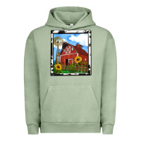 Pigment Oil Green rustic western barn olivia Urban Hoodie - OliviaCreatesArt