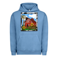 Pigment Pebble Blue rustic western barn olivia Urban Hoodie - OliviaCreatesArt