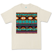 Aztec Turquoise Gemstone Seamless Pattern Premium Tee | Teevron