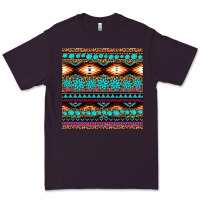 Plum aztec turquoise gemstone seamless pattern Premium Tee - HRA Design Shop