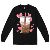 Black valentine coffee lover Long Sleeve Tee - MaliasSmallBusiness