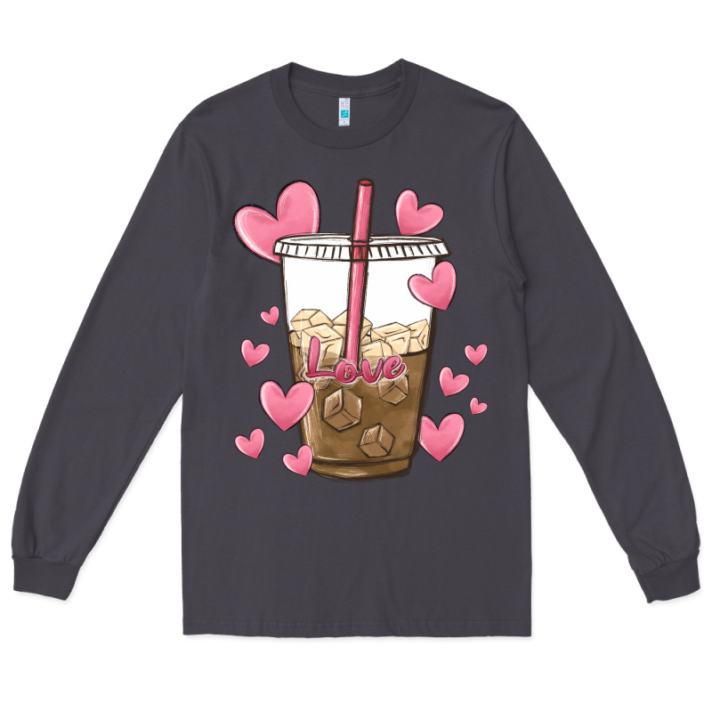 Valentine Coffee Lover Long Sleeve Tee by MaliasSmallBusiness | Teevron