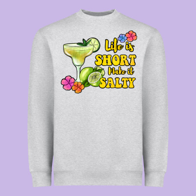 Life Is Short Make It Salty Heavyweight Sweatshirt Designed By Jasminsmagicworld