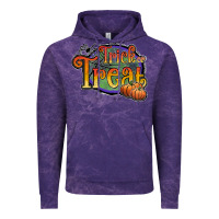 Cloud Purple trick or treat black Vintage Hoodie - JahusDesignShop