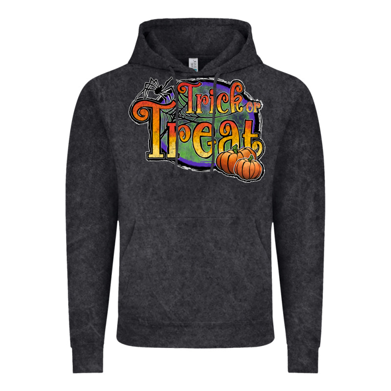 Trick Or Treat Black Vintage Hoodie by JahusDesignShop | Teevron
