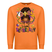 Carrot mardi gras school secretary afro messy bun Premium Sweatshirt - texasbilliewilder