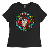 Black Christmas skull Ladies Tee - RanaPortraitStore
