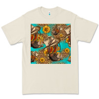 Bone western boots and hat seamless pattern Premium Tee - HRA Design Shop