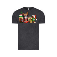 Vintage Black christmas baby calf coffee cups Vintage Tee - Jasminsmagicworld