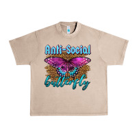 French Oak Western Anti-Social Butterfly Urban Heavy Tee - LillyAllenDesigns