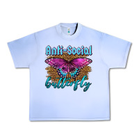 Grape Ice Western Anti-Social Butterfly Urban Heavy Tee - LillyAllenDesigns