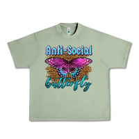 Oil Green Western Anti-Social Butterfly Urban Heavy Tee - LillyAllenDesigns