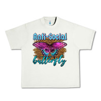 Pistachio Western Anti-Social Butterfly Urban Heavy Tee - LillyAllenDesigns