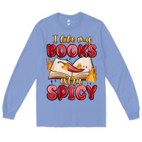 Colony Blue i like my books extra spicy Long Sleeve Tee - MaliasSmallBusiness