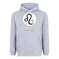 Heather Grey Leo Horoscope Heavyweight Hoodie - Bettercallsaul