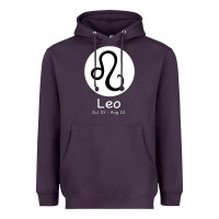 Plum Leo Horoscope Heavyweight Hoodie - Bettercallsaul