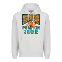 Dove Grey Pumpkin junkie Premium Hoodie - NancyCooperArtShop