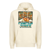 Sandshell Pumpkin junkie Premium Hoodie - NancyCooperArtShop