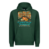 Sports Green Pumpkin junkie Premium Hoodie - NancyCooperArtShop