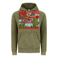 Vintage Olive fiesta with pepper Vintage Hoodie - Artiststas