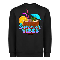 Black summer vibes coconut drink Heavyweight Sweatshirt - Jasminsmagicworld