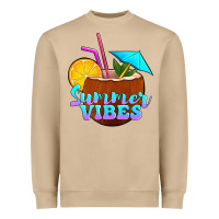 Mushroom summer vibes coconut drink Heavyweight Sweatshirt - Jasminsmagicworld