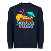 Navy summer vibes coconut drink Heavyweight Sweatshirt - Jasminsmagicworld