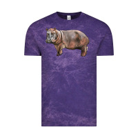 Cloud Purple hippopotamus Vintage Tee - LillyAllenDesigns