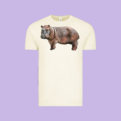 Hippopotamus Vintage Tee Designed By Lillyallendesigns