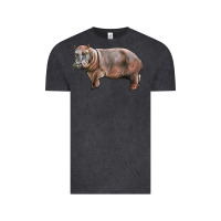 Vintage Black hippopotamus Vintage Tee - LillyAllenDesigns