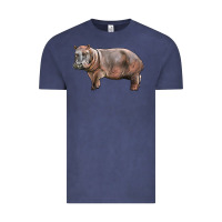 Vintage Denim hippopotamus Vintage Tee - LillyAllenDesigns