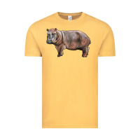 Vintage Mustard hippopotamus Vintage Tee - LillyAllenDesigns