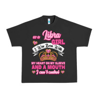 Pigment Black As A Libra Girl I Was Born With My Heart On My Sleeve And A Mouth Urban Heavy Tee - Jasminsmagicworld