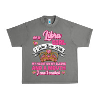 Tornado As A Libra Girl I Was Born With My Heart On My Sleeve And A Mouth Urban Heavy Tee - Jasminsmagicworld