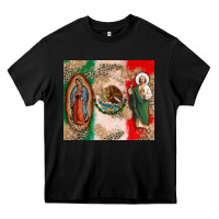 Black Virgin Mary and San Judas Heavy Core Tee - CTS Tumbler Store