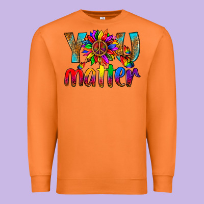 Lgbtq+ You Matter With Leopard Premium Sweatshirt Designed By Nancycooperartshop