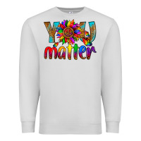 Dove Grey LGBTQ+ you matter with leopard Premium Sweatshirt - NancyCooperArtShop