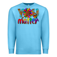 Ocean Blue LGBTQ+ you matter with leopard Premium Sweatshirt - NancyCooperArtShop