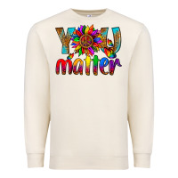 Sandshell LGBTQ+ you matter with leopard Premium Sweatshirt - NancyCooperArtShop