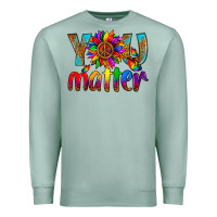 Seafoam LGBTQ+ you matter with leopard Premium Sweatshirt - NancyCooperArtShop