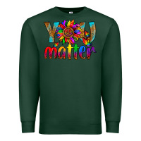 Sports Green LGBTQ+ you matter with leopard Premium Sweatshirt - NancyCooperArtShop