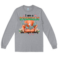 Heather Grey bookaholic Long Sleeve Tee - MaliasSmallBusiness