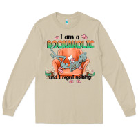 Mushroom bookaholic Long Sleeve Tee - MaliasSmallBusiness
