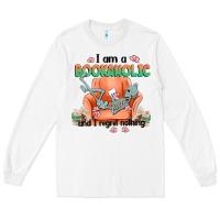 White bookaholic Long Sleeve Tee - MaliasSmallBusiness