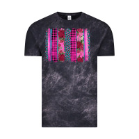 Cloud Black valentine's day floral leopard brushstroke Vintage Tee - AdoDesignShop
