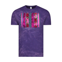 Cloud Purple valentine's day floral leopard brushstroke Vintage Tee - AdoDesignShop